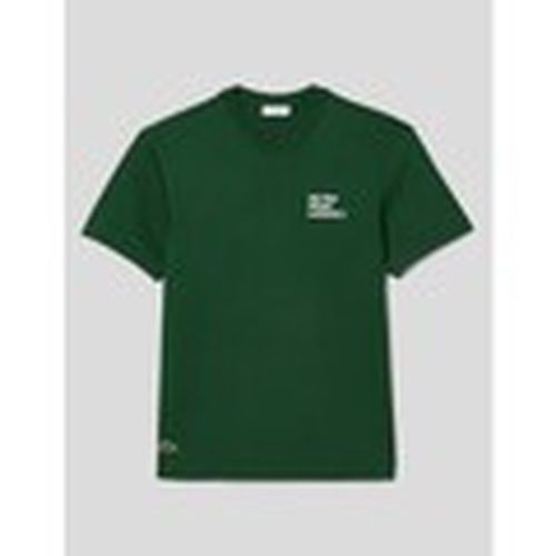 Camiseta Camiseta Slogan Graphic Tee para hombre - Lacoste - Modalova