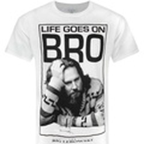 Camiseta manga larga Life Goes On Bro para hombre - The Big Lebowski - Modalova