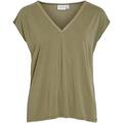 Tops y Camisetas 14095278-Oil Green G para mujer - Vila - Modalova