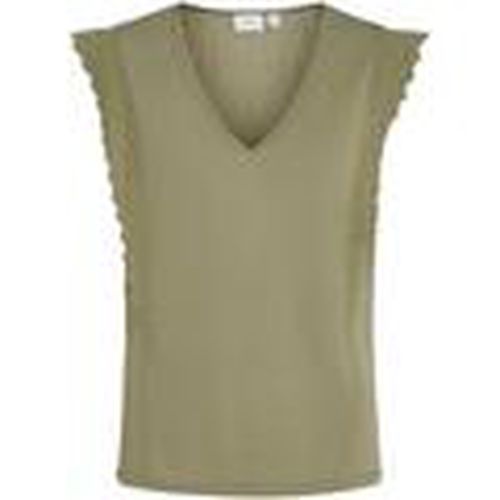 Tops y Camisetas 14095587-Oil Green para mujer - Vila - Modalova