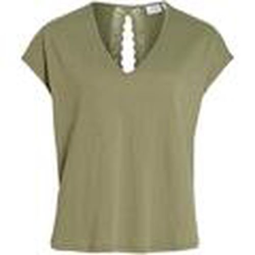 Tops y Camisetas 14095036-Oil Green para mujer - Vila - Modalova