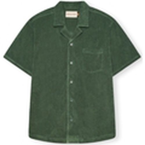 Camisa manga larga Terry Cuban Shirt S/S - Dustgreen para hombre - Revolution - Modalova