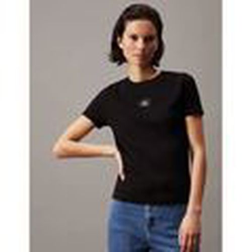 Camiseta CAMISETA LABEL RIB BABY MUJER para mujer - Calvin Klein Jeans - Modalova
