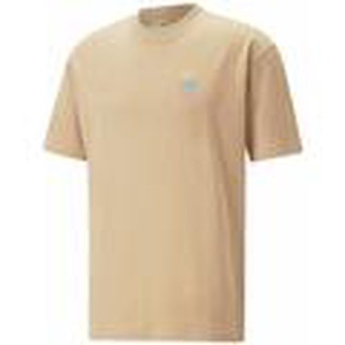 Camiseta 539181_downtown_graphic_tee_beige para hombre - Puma - Modalova