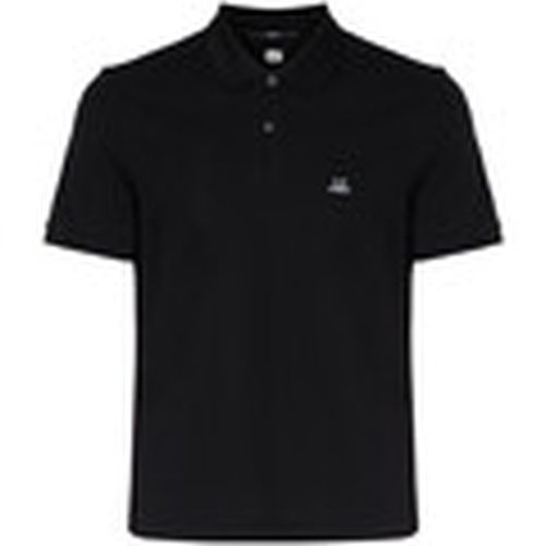 Tops y Camisetas Polo de algodón elástico negro para hombre - C.p. Company - Modalova