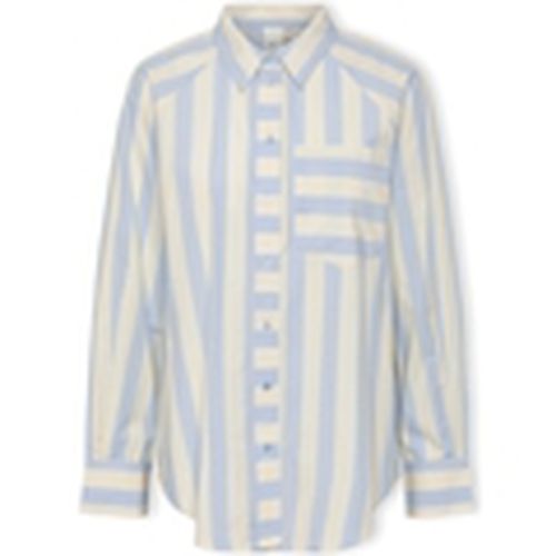 Blusa YAS Noos Monday Shirt L/S - Whitecap Gray/Clear Sky para mujer - Y.a.s - Modalova