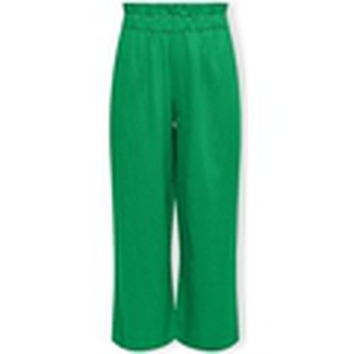 Pantalones Solvi-Caro Linen Trousers - Green Bee para mujer - Only - Modalova