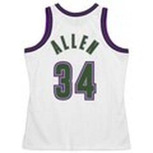 Camiseta SMJY3134MBU96RALWHIT para hombre - Mitchell And Ness - Modalova