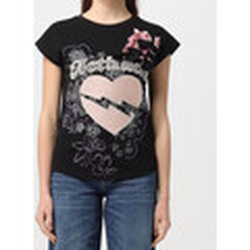 Tops y Camisetas T-SHIRT CON STAMPA E RICAMO Art. 241AP2270 para mujer - Twin Set - Modalova