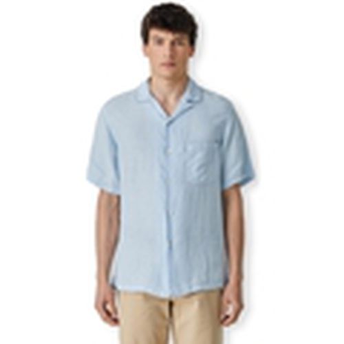 Camisa manga larga Linen Camp Collar Shirt - Sky para hombre - Portuguese Flannel - Modalova