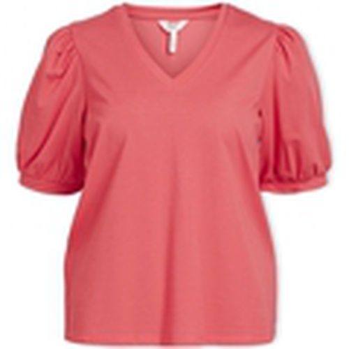 Blusa Noos Top Caroline S/S - Paradise Pink para mujer - Object - Modalova