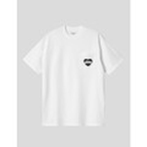 Camiseta Camiseta Amour Pocket Tee Blanca/Negra para hombre - Carhartt - Modalova