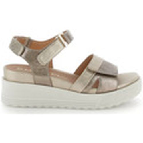 Sandalias PARKY 26 LAMINATED LTH/S. LAMINATED 220900 TAUPE para mujer - Stonefly - Modalova