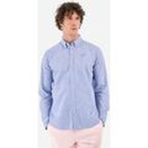 Camisa manga larga YMC006-TL072-07032 CORNFLOWER BLUE para hombre - La Martina - Modalova