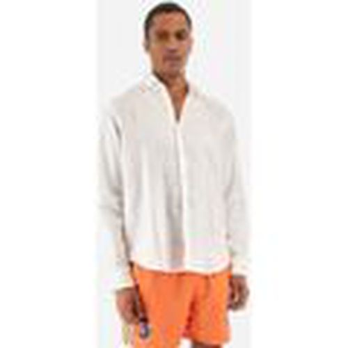Camisa manga larga YMC007-TL319-00001 OPTIC WHITE para hombre - La Martina - Modalova