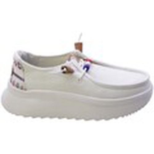 Mocasines Mocassino Donna Bianco Wendy Peak Baja Stripe Hd40739 para mujer - HEYDUDE - Modalova