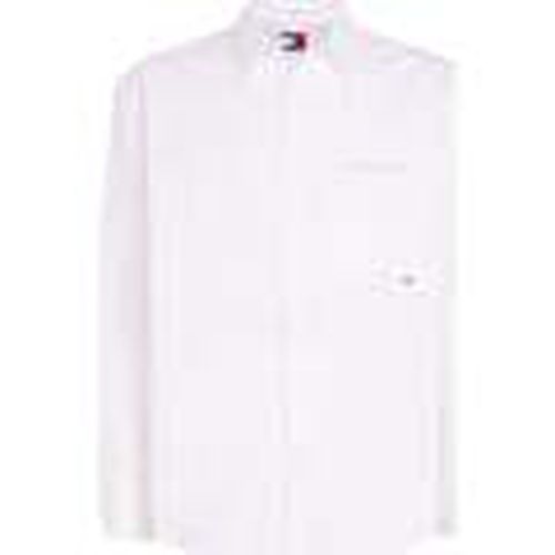 Camisa manga larga CAMISA CLASSICS AMPLIA CON LOGO BORDADO DM0DM18959 para hombre - Tommy Jeans - Modalova