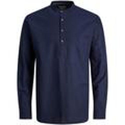 Camisa manga larga 12248410-Navy Blazer para hombre - Jack & Jones - Modalova