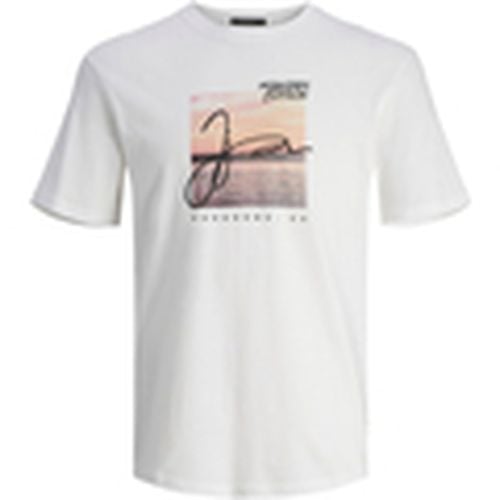 Camiseta 12255520 JORARUBA PHOTO TEE SS CREW BRIGHT WHITE para hombre - Jack & Jones - Modalova