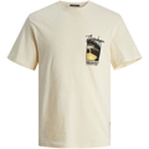 Camiseta 12255520 JORARUBA PHOTO TEE SS CREW BUTTERCREAM para hombre - Jack & Jones - Modalova