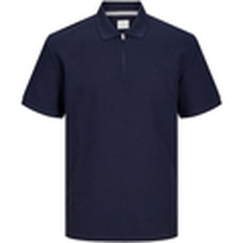 Polo 12257574 JPRCCJOHNNY HALF ZIP SS POLO PLS NIGHT SKY para hombre - Jack & Jones - Modalova