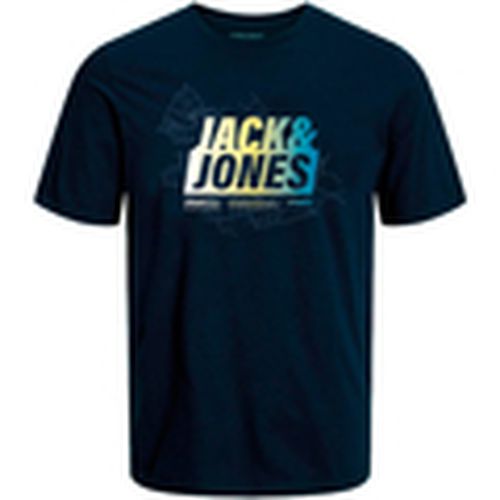 Camiseta 12257908 JCOMAP SUMMER LOGO TEE SS CREW NECK SN NAVY BLAZER para hombre - Jack & Jones - Modalova