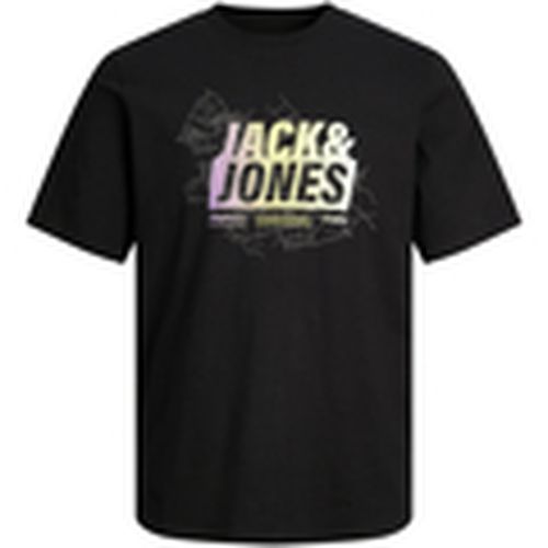 Camiseta 12257908 JCOMAP SUMMER LOGO TEE SS CREW NECK SN BLACK para hombre - Jack & Jones - Modalova