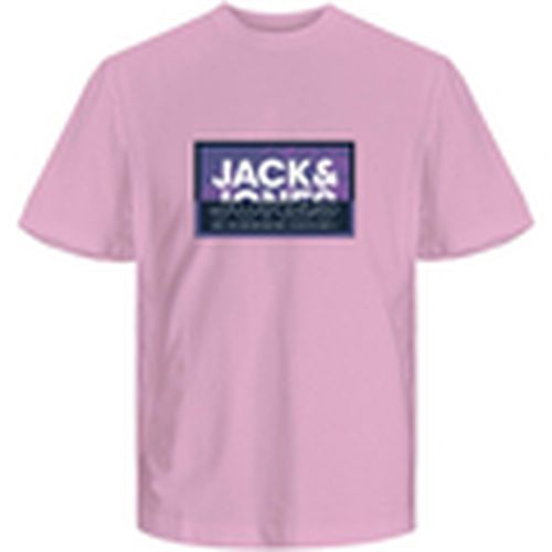 Camiseta 12259908 JCOLOGAN SUMMER PRINT TEE CREW NECK FST HIGHRISE para hombre - Jack & Jones - Modalova