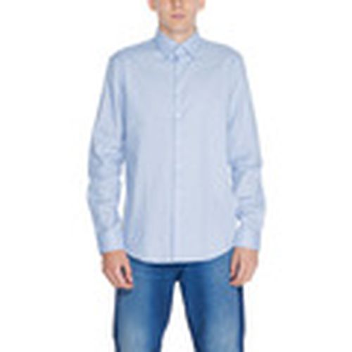 Camisa manga larga MICRO STRUCTURE K10K113164 para hombre - Calvin Klein Jeans - Modalova