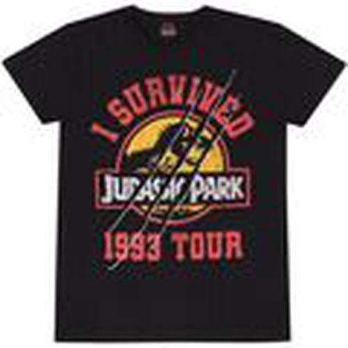 Tops y Camisetas I Survived 1993 Tour para mujer - Jurassic Park - Modalova