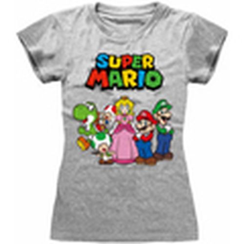 Camiseta manga larga Vintage Group para mujer - Super Mario - Modalova