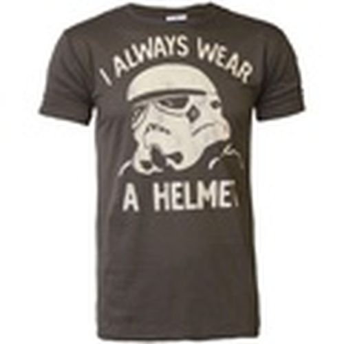 Camiseta manga larga I Always Wear A Helmet para hombre - Junk Food - Modalova