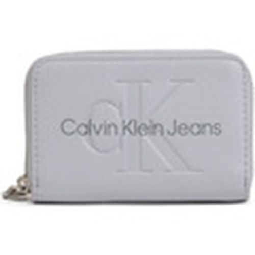 Cartera SCULPTED MED ZIP AROUND MONO K60K612255 para mujer - Calvin Klein Jeans - Modalova