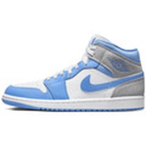 Deportivas Moda Air Jordan 1 Mid University Blue Grey para hombre - Nike - Modalova