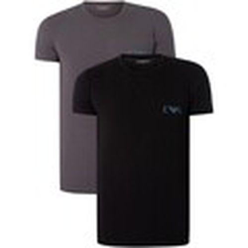 Camiseta Pack De 2 Camisetas Lounge Crew para hombre - Emporio Armani - Modalova