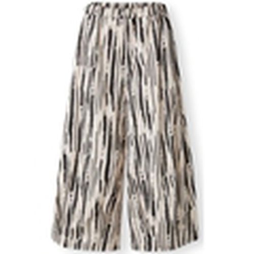 Pantalones Trousers 824047 - White/Black para mujer - Wendy Trendy - Modalova