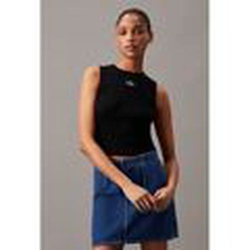 Camiseta JERSEY LABEL TIGHT MUJER para mujer - Calvin Klein Jeans - Modalova
