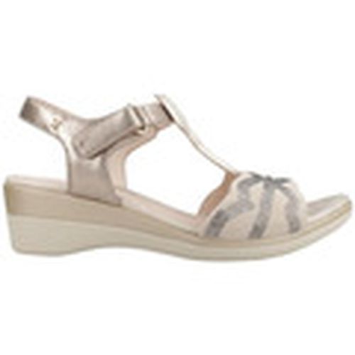 Sandalias VANITY III 32 LAMINATED LTH/GOAT SUEDE 220859 TAUPE para mujer - Stonefly - Modalova