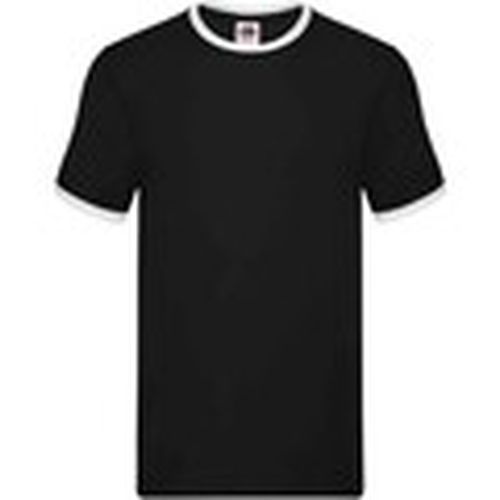 Camiseta manga larga Ringer para hombre - Fruit Of The Loom - Modalova