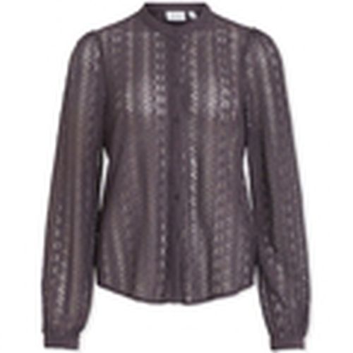 Blusa Noos Chikka Lace Shirt L/S - Plum Perfect para mujer - Vila - Modalova