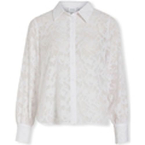 Blusa Noos Flema New Shirt L/S - Bright White para mujer - Vila - Modalova