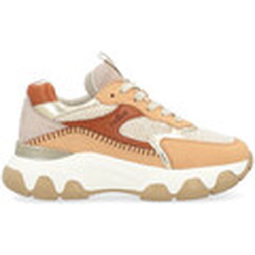 Deportivas Moda Zapatilla Hyperactive Mid Cut beige y marrón para mujer - Hogan - Modalova