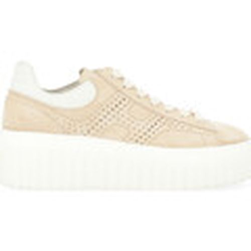 Deportivas Moda Zapatilla Rayas H beige para mujer - Hogan - Modalova