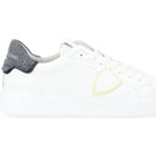 Deportivas Moda Zapatilla Templo blanco y gris para mujer - Philippe Model - Modalova