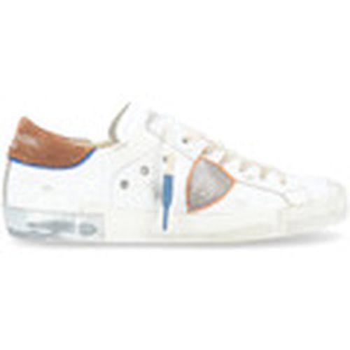 Deportivas Moda Zapatilla París X blanco, marrón y azul para mujer - Philippe Model - Modalova