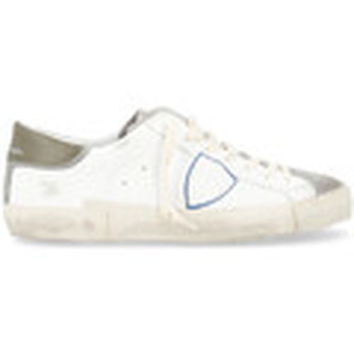 Deportivas Moda Zapatilla Paris X en piel blanca con tacón para mujer - Philippe Model - Modalova