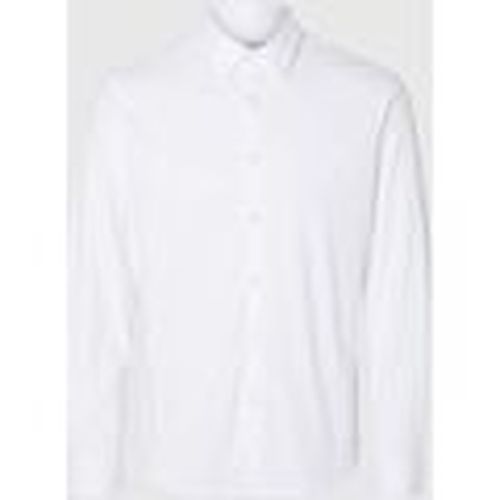 Camisa manga larga 16094593 JERSEY SHIRT-BRIGHT WHITE para hombre - Selected - Modalova