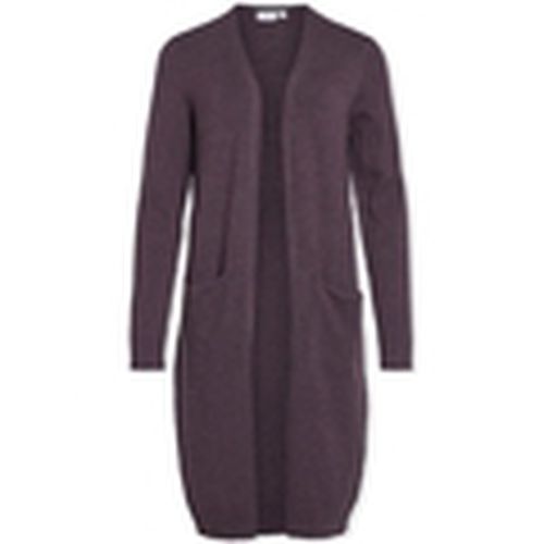 Abrigo Noos Ril Long Cardigan - Plum Perfect para mujer - Vila - Modalova