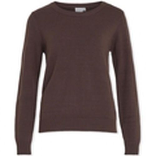 Jersey Noos Ril O-Neck L/S - Coffee Bean para mujer - Vila - Modalova