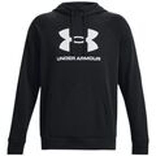 Jersey Sudadera Rival Fleece Logo Hombre Black/White para hombre - Under Armour - Modalova